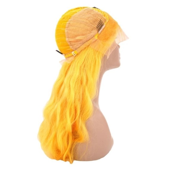 NEW Yellow Flame Body Wave Front Lace Wig 14”